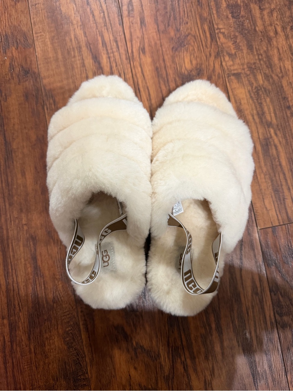 UGG Shearling Slide Slippers - Natural Cream